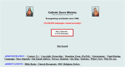 Desktop Screenshot of catholicdoors.com