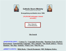 Tablet Screenshot of catholicdoors.com